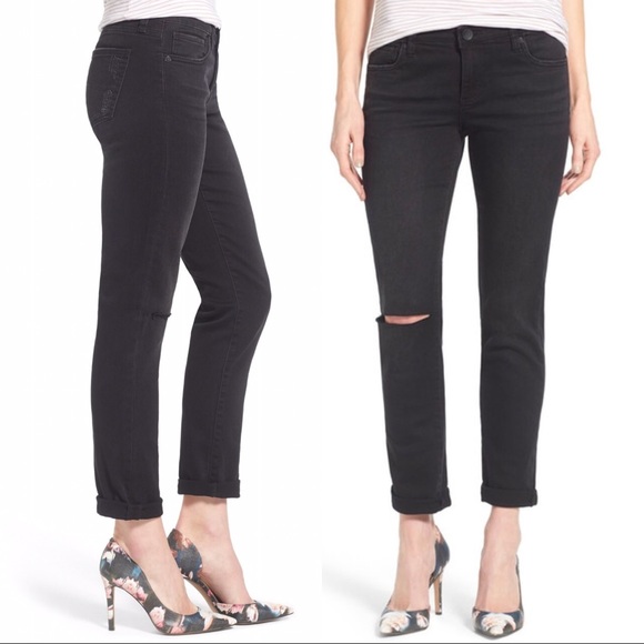 KFTK Catherine Boyfriend Distressed Jeans - Picture 1 of 6